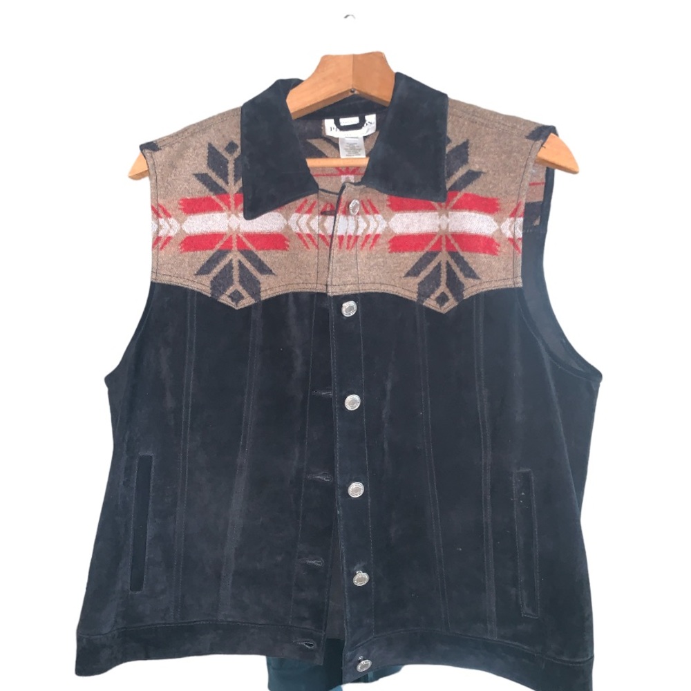 Vintage Pendleton suede vest
